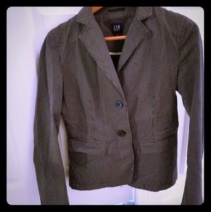 Gap Black pinstripe blazer size 4